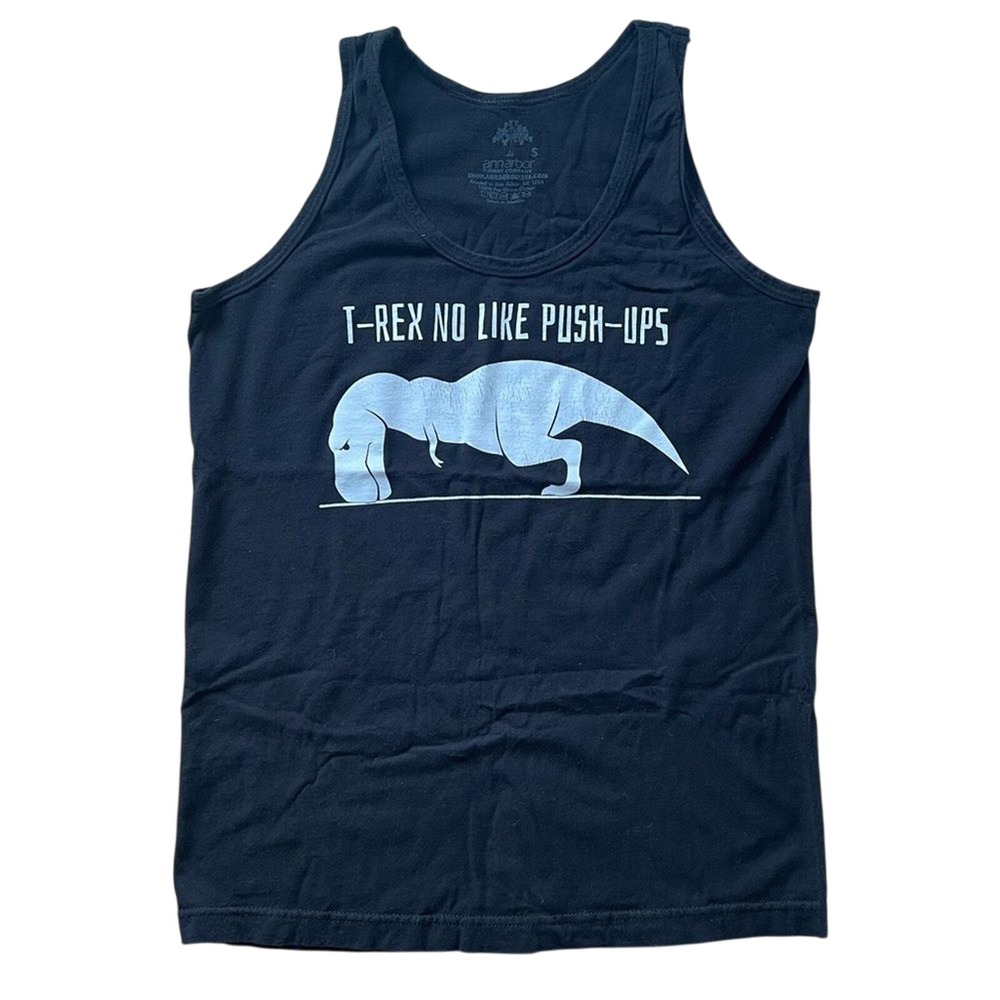 T-Rex no‎ like push-ups workout tank - Men's S